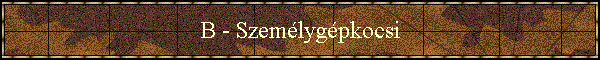 B - Szemlygpkocsi